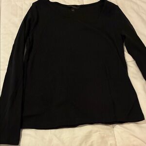Banana Republic Black Long Sleeve Women's Tee